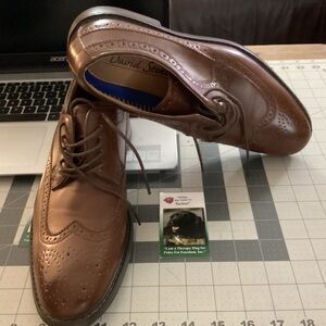 NEW MEN LEATHER SHOES DAVID STONE, 8-1/2